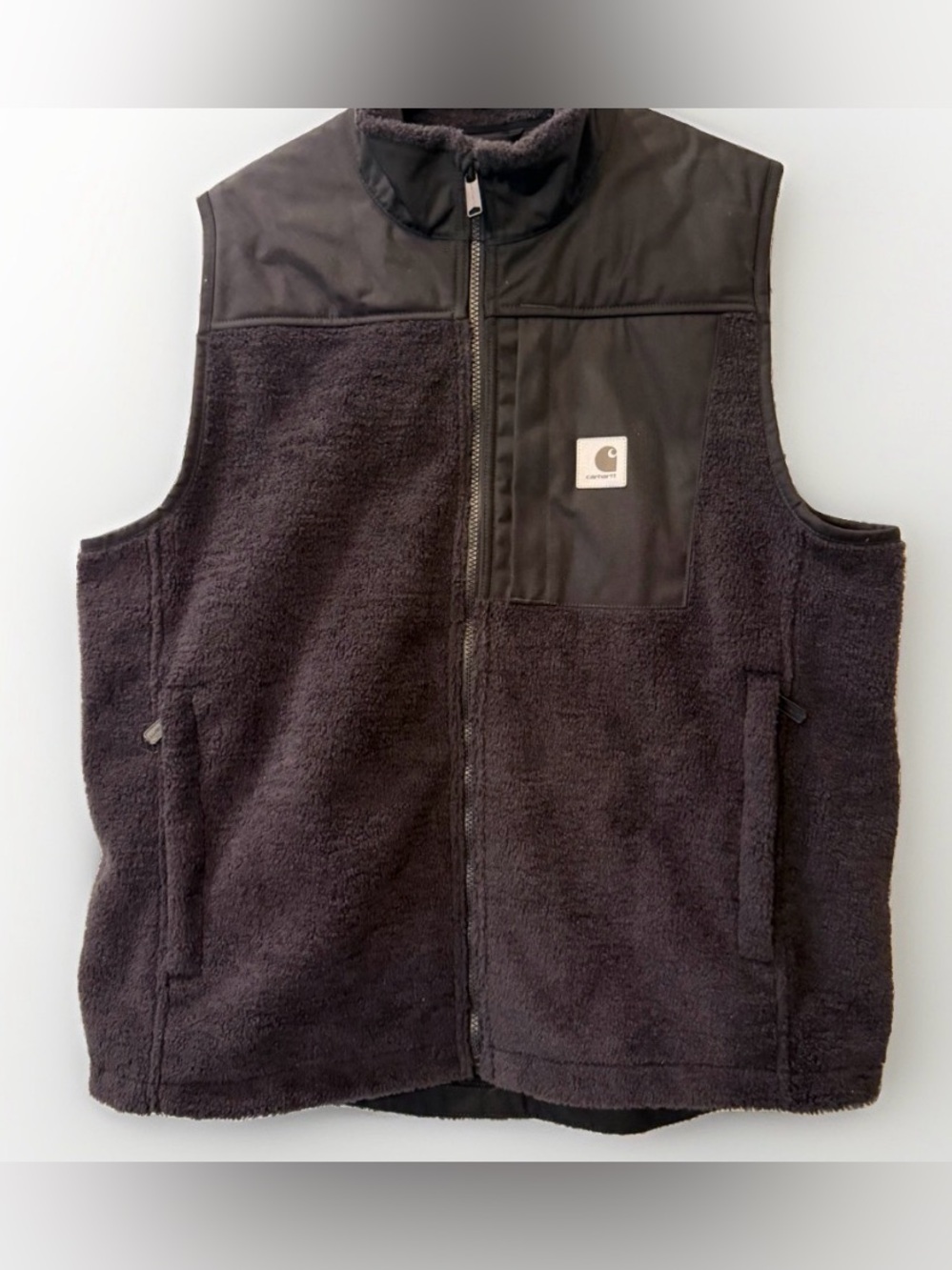 Carhartt Yukon Extremes Fleece Vest Jacket Men’s L Relaxed Black Sherpa Outdoors
